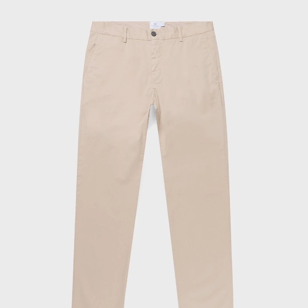 Mens Sunspel Slim Fit Chinos US 34X34 Light Stone